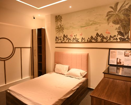 Bedroom with modern bed headboard in bhubaneswar 168官方幸运5澳洲结果体彩网®DesignCafe: 澳洲幸运5开奖结果预测官网记录 design studio