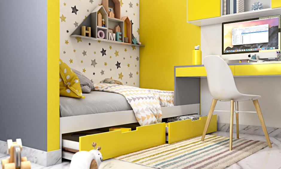 Childrens bedroom design images in pantones colour of year 2021