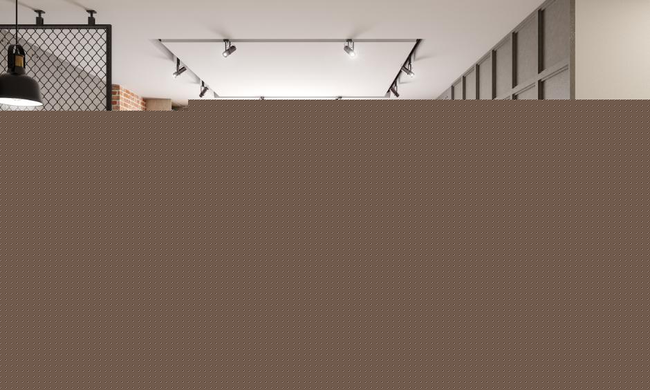 False ceiling with soft cove lighting and recessed LED spotlights.