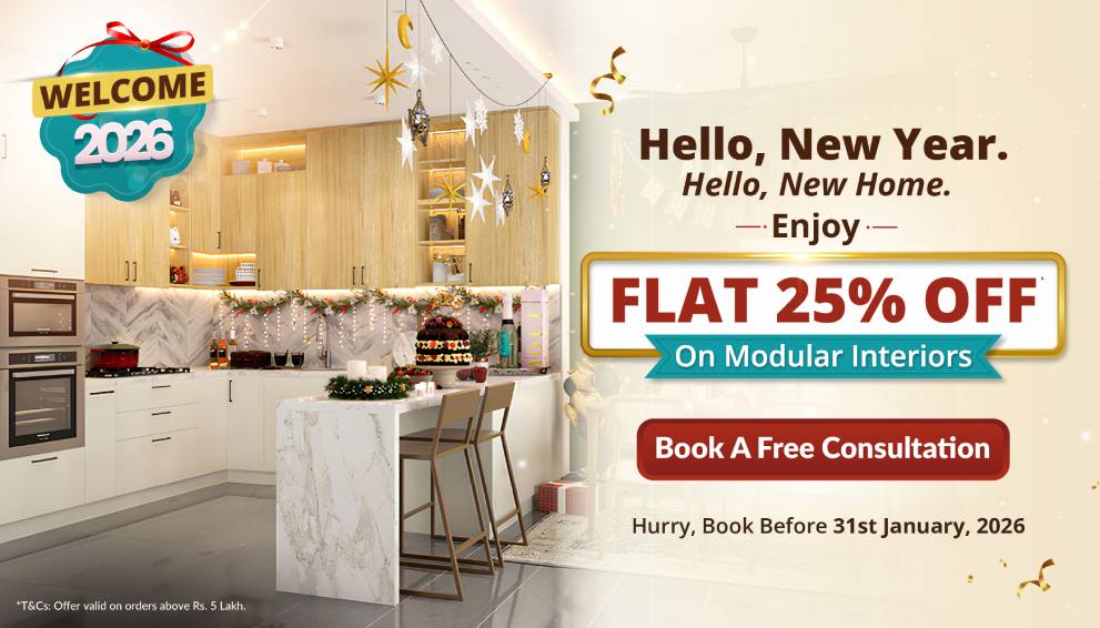 DesignCafe New Year Offer: Save 25% on Home Interior