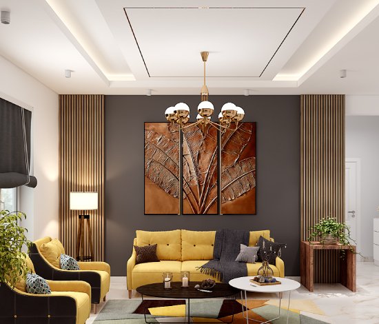 DesignCafe site services provides pop false ceiling services for your home