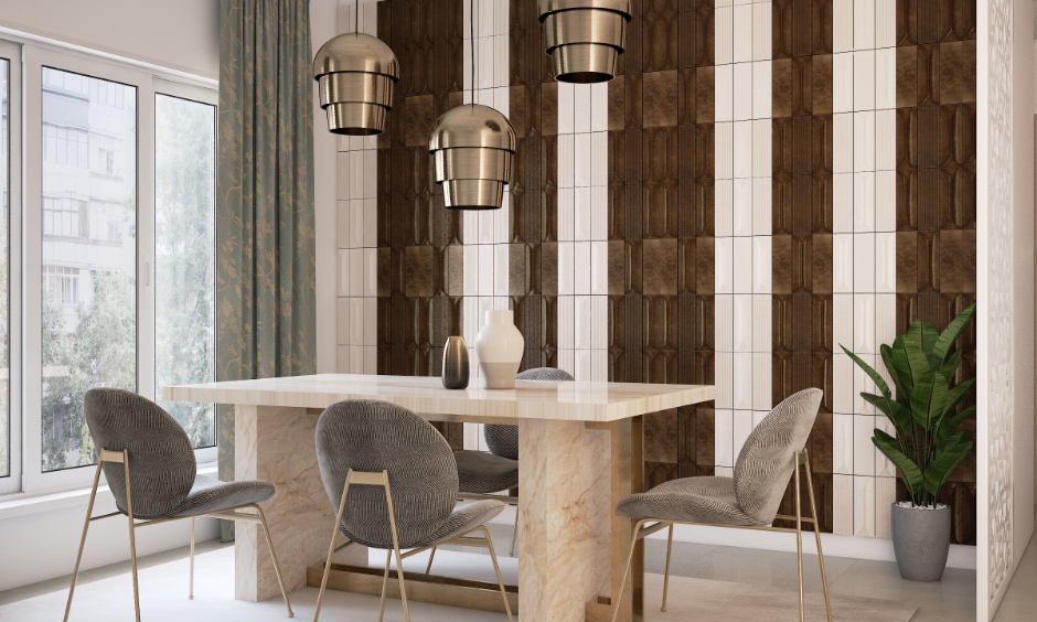 Dining room accent wall for your home to look luxurious and elegant