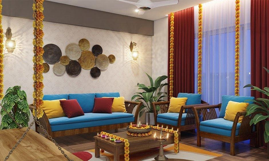 Diwali decoration ideas for living room