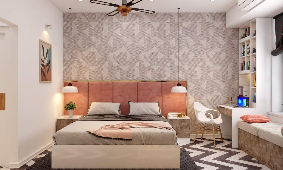 Muted colour modern bedroom design