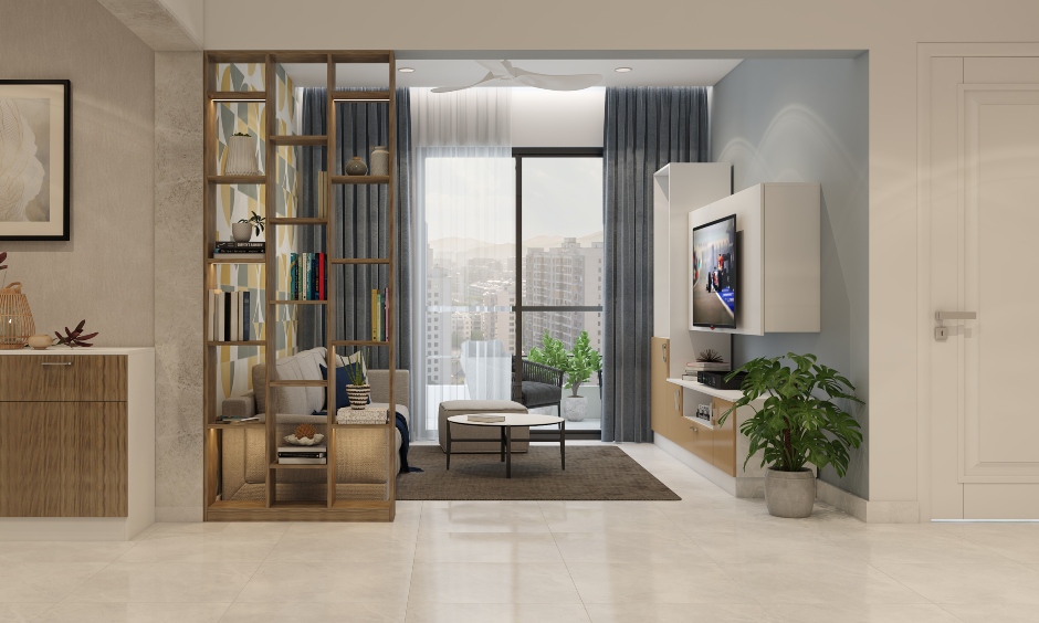 An open living room design for young couples or small families