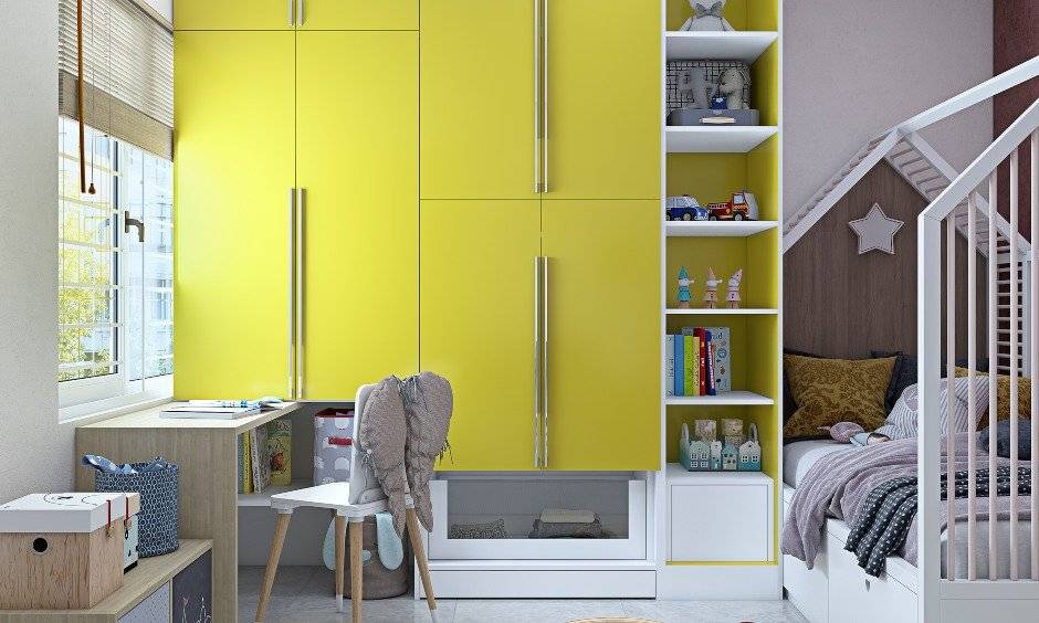Study room design in 2bhk flat house design